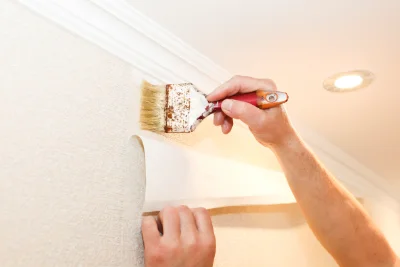 Pose de papier peint à Reipertswiller — revêtements muraux et toiles de verre